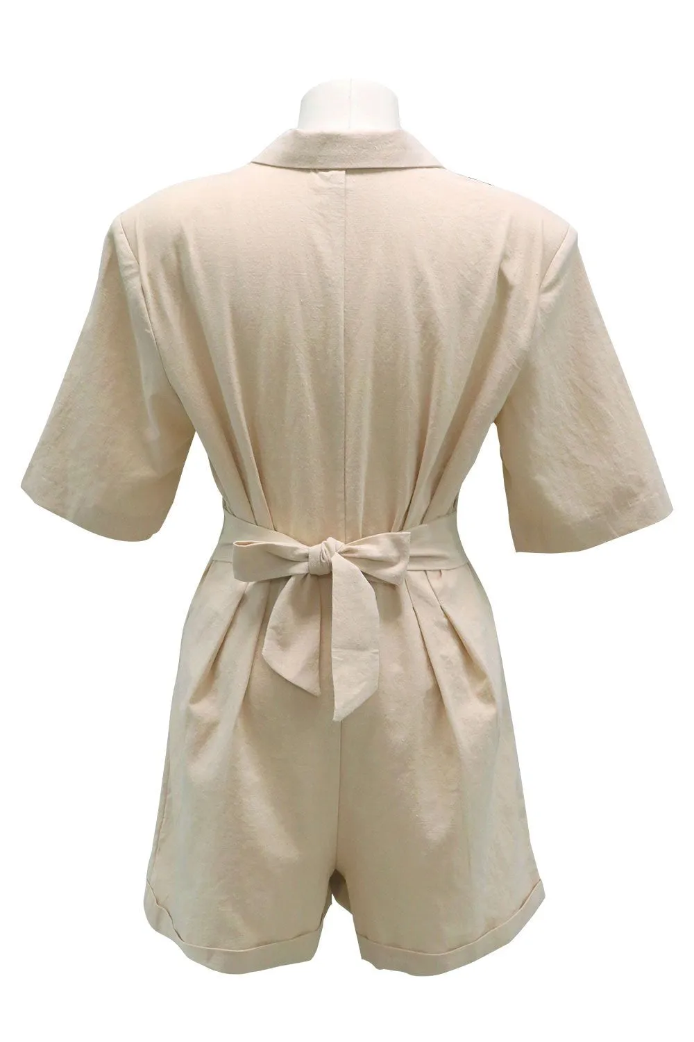 Danna Shirt Playsuit w/Belt