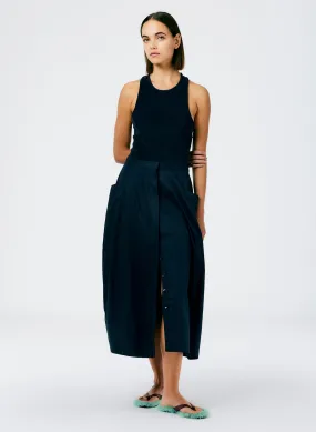 Eco Poplin Lantern Skirt