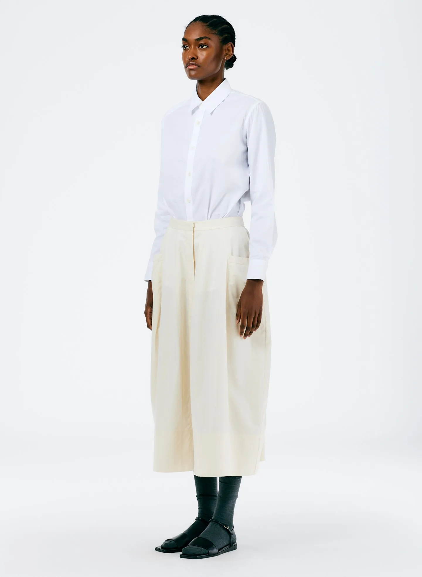 Eco Poplin Lantern Skirt