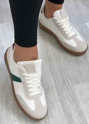 Edith Beige/Green Sneakers