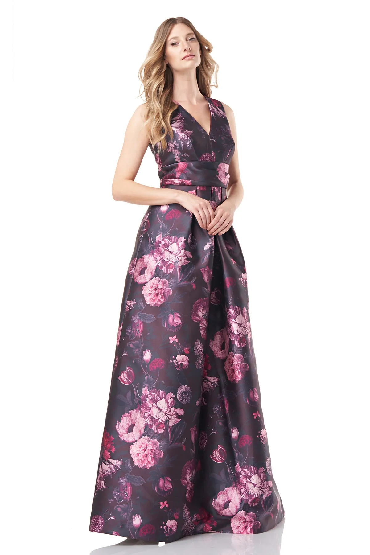 Elizabeth V-Neck Gown