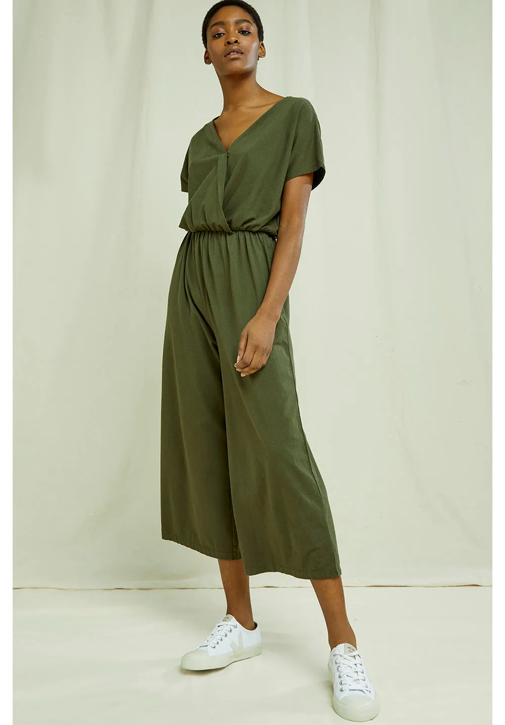 Evelyn Jumpsuit in Khaki