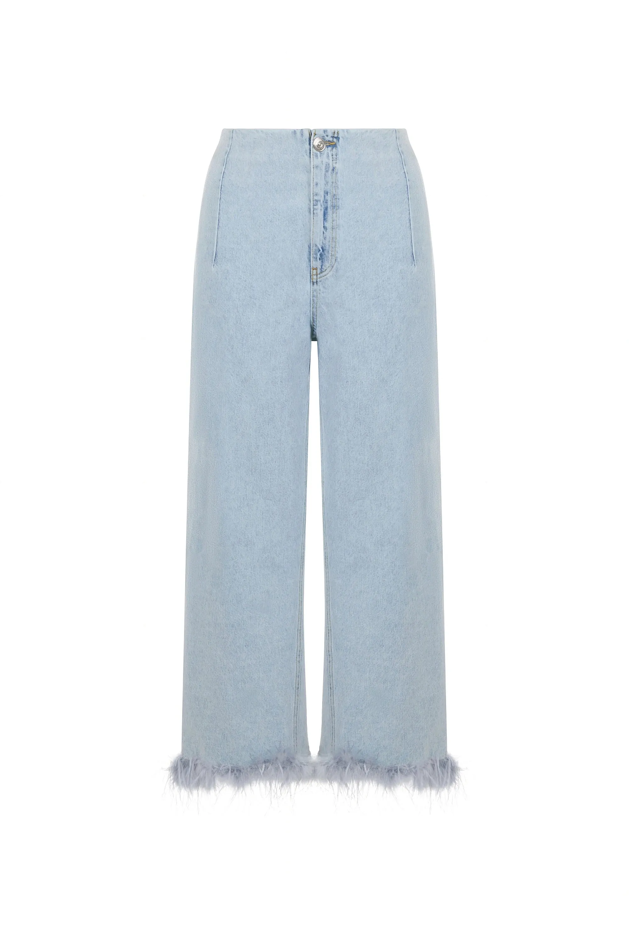 Feather Boa Jeans