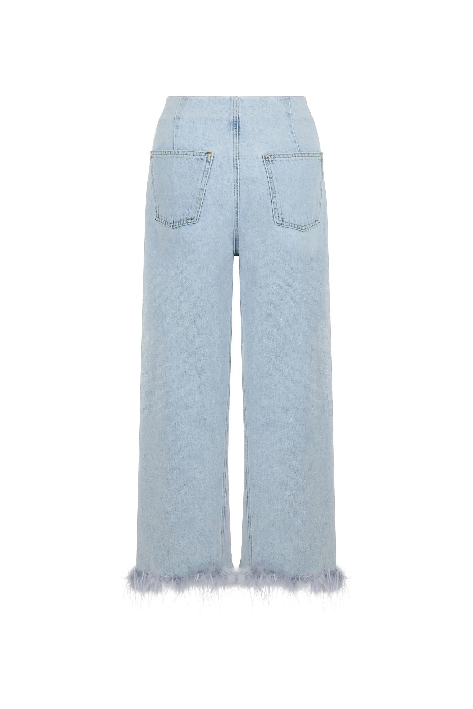 Feather Boa Jeans