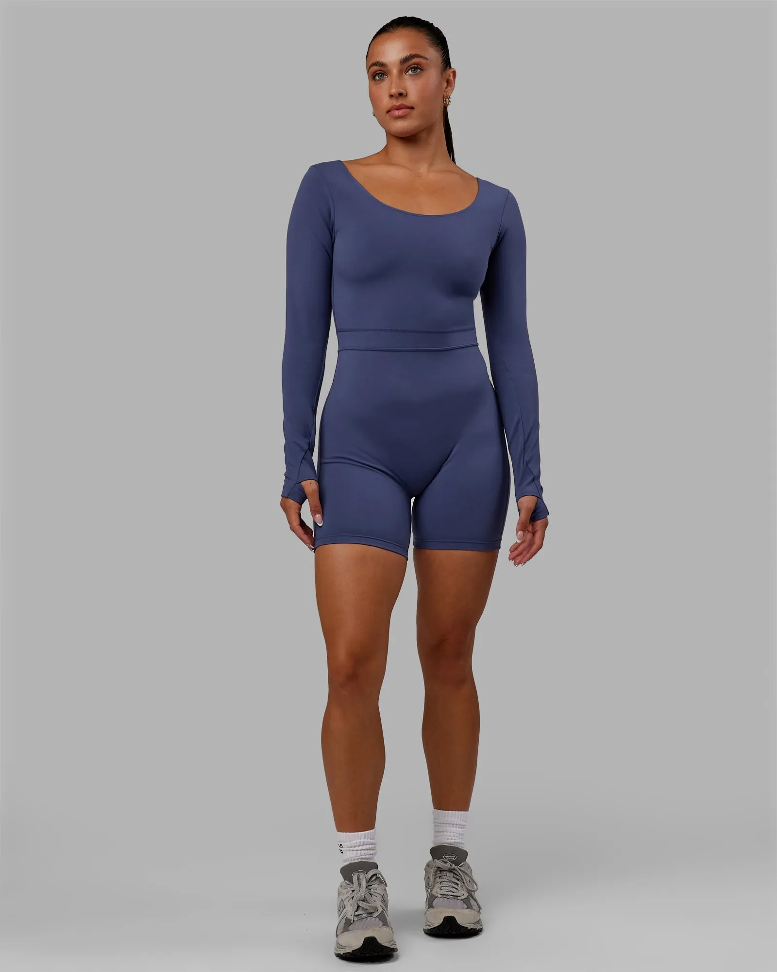 Focus Long Sleeve Bodysuit - Future Dusk