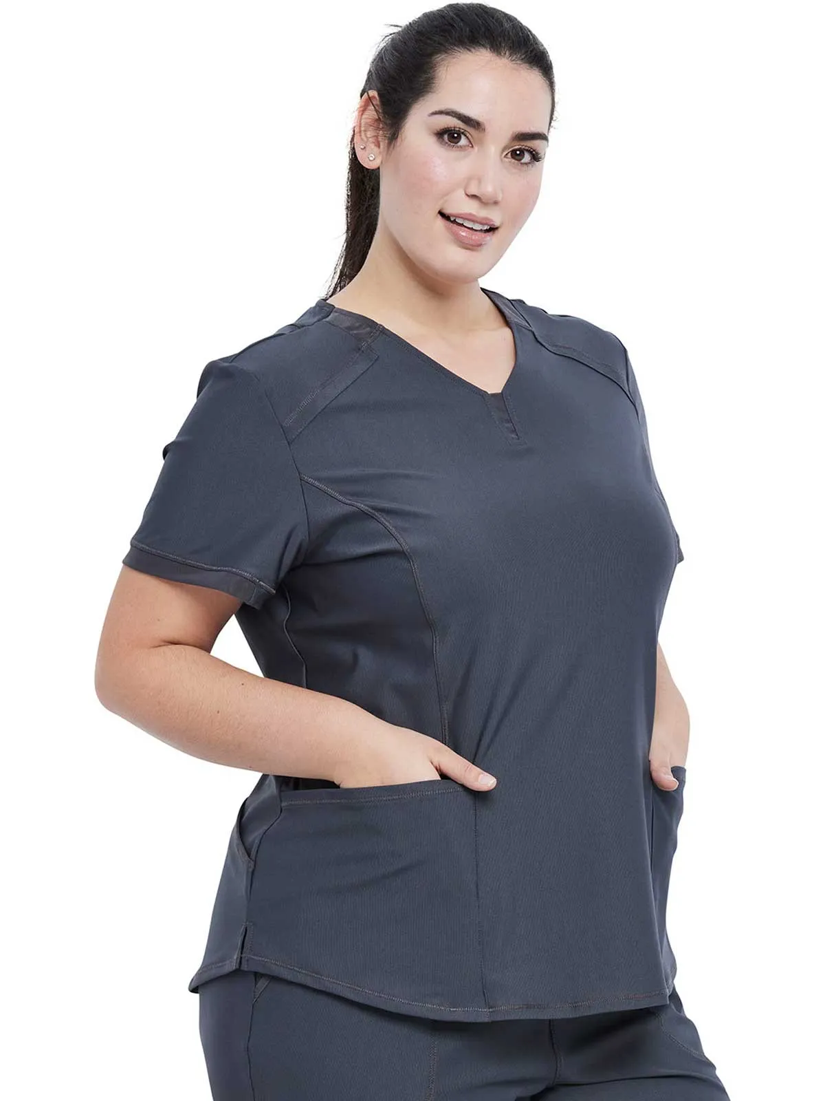 Form - Women's V-Neck Solid Top