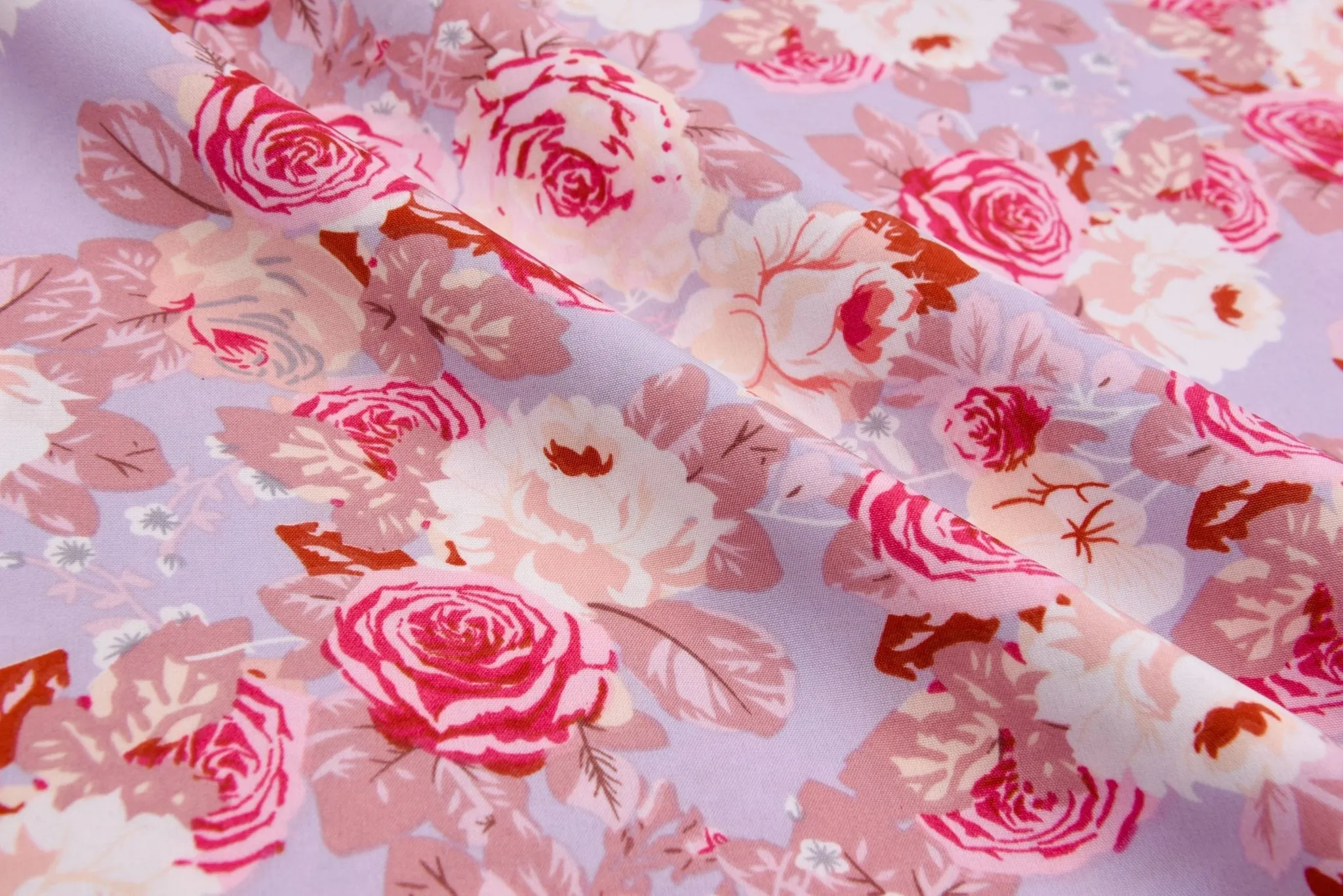 Four way Stretch Chiffon Wild Flowers Printed