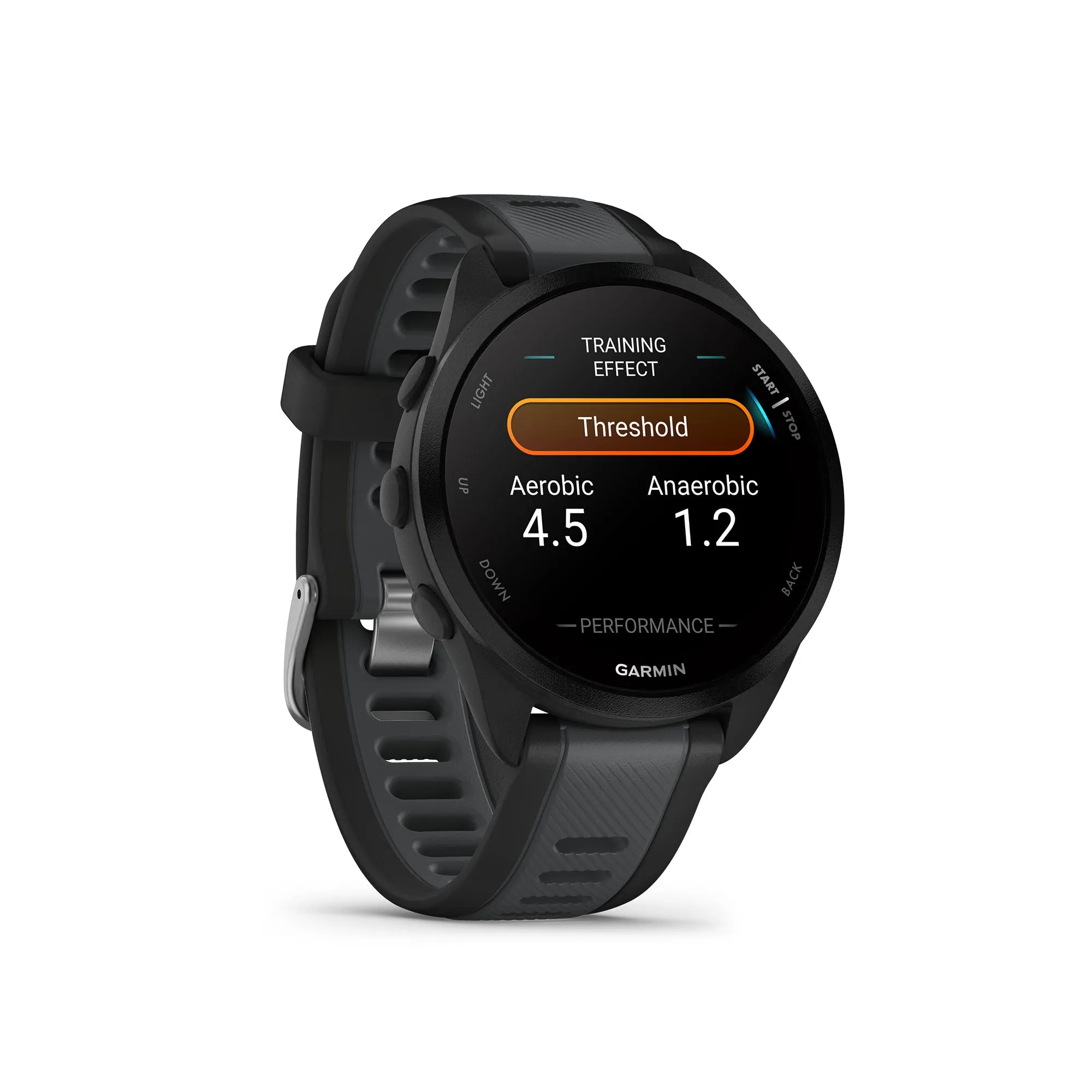 Garmin | Forerunner 165 Music Running Smartwatch - Black/Slate Grey