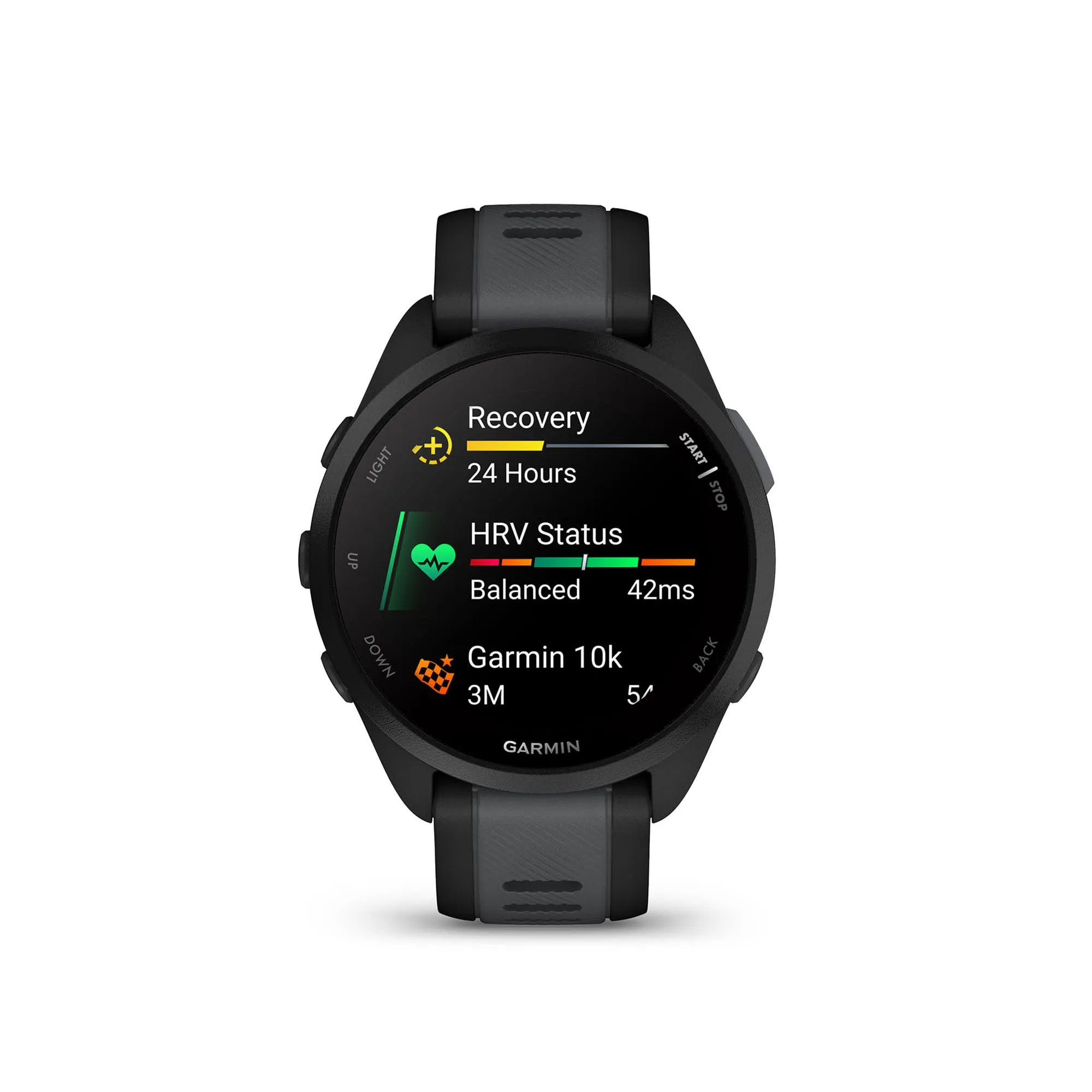 Garmin | Forerunner 165 Music Running Smartwatch - Black/Slate Grey