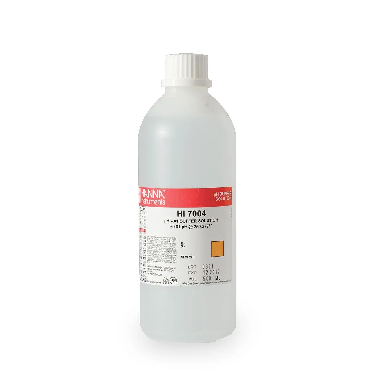 Hanna Standard pH Buffer Solutions, 500 ml