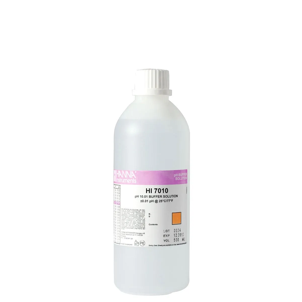 Hanna Standard pH Buffer Solutions, 500 ml