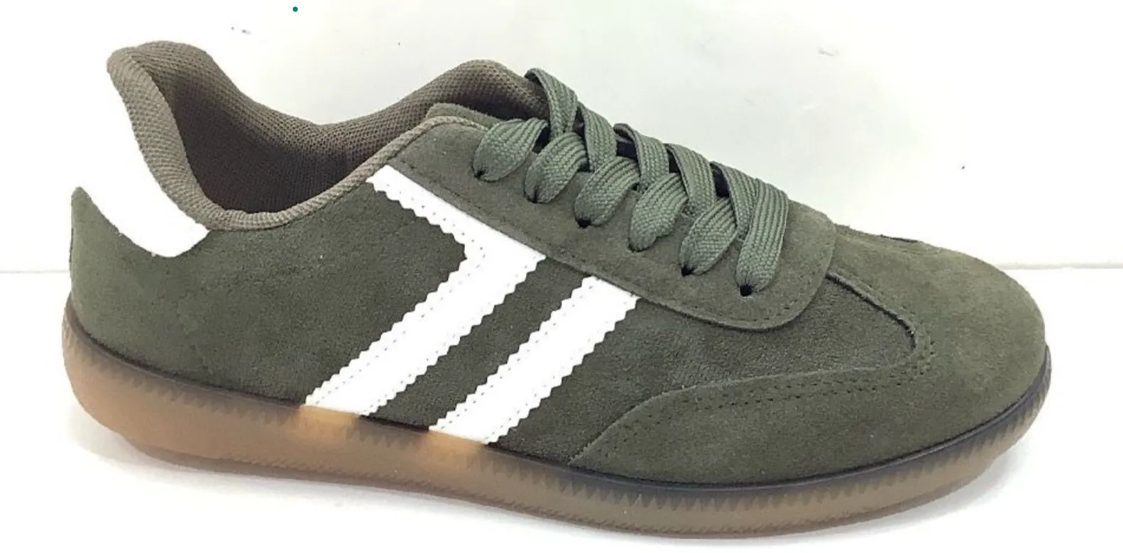 Harper Green Suede Sneakers