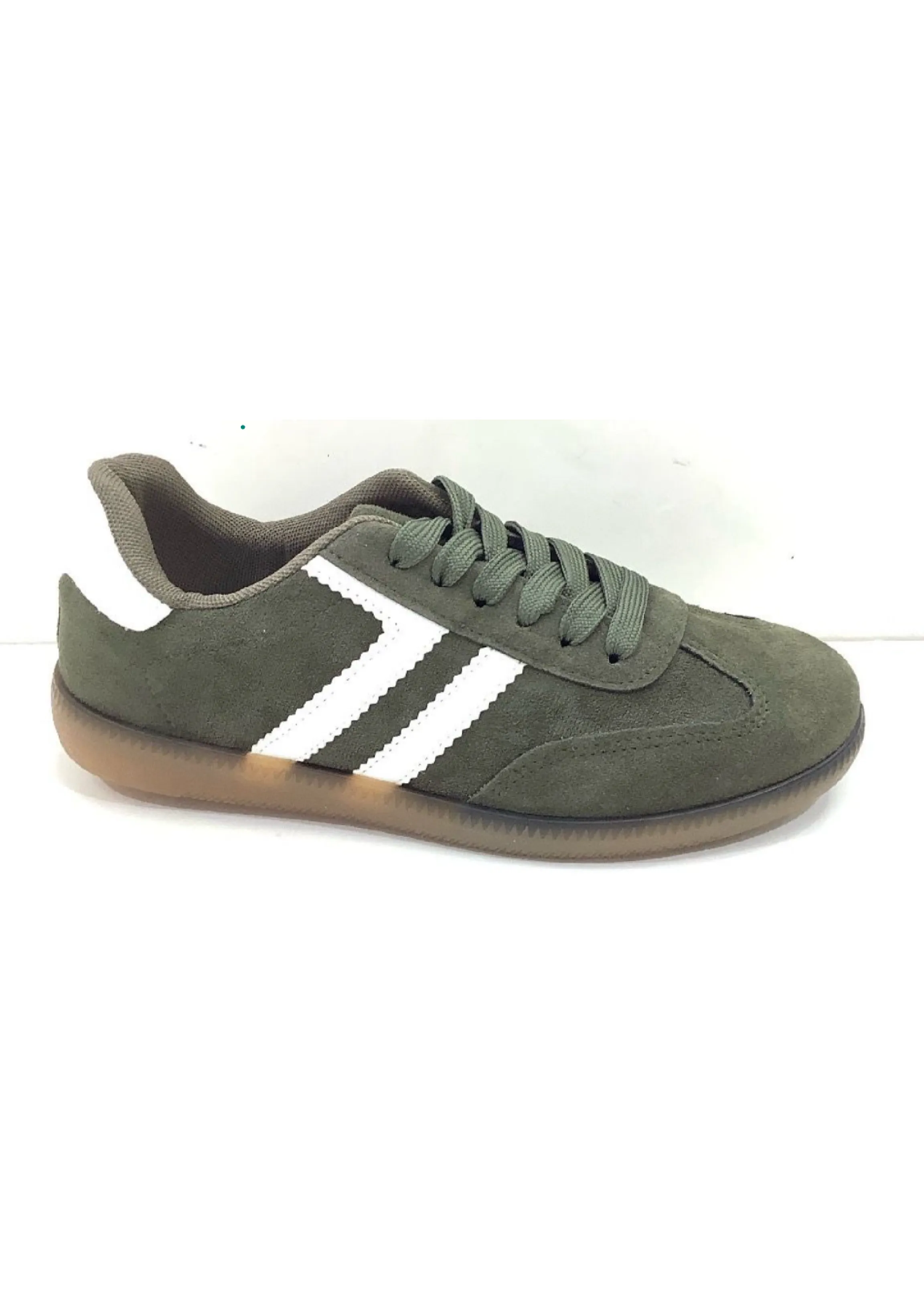 Harper Green Suede Sneakers