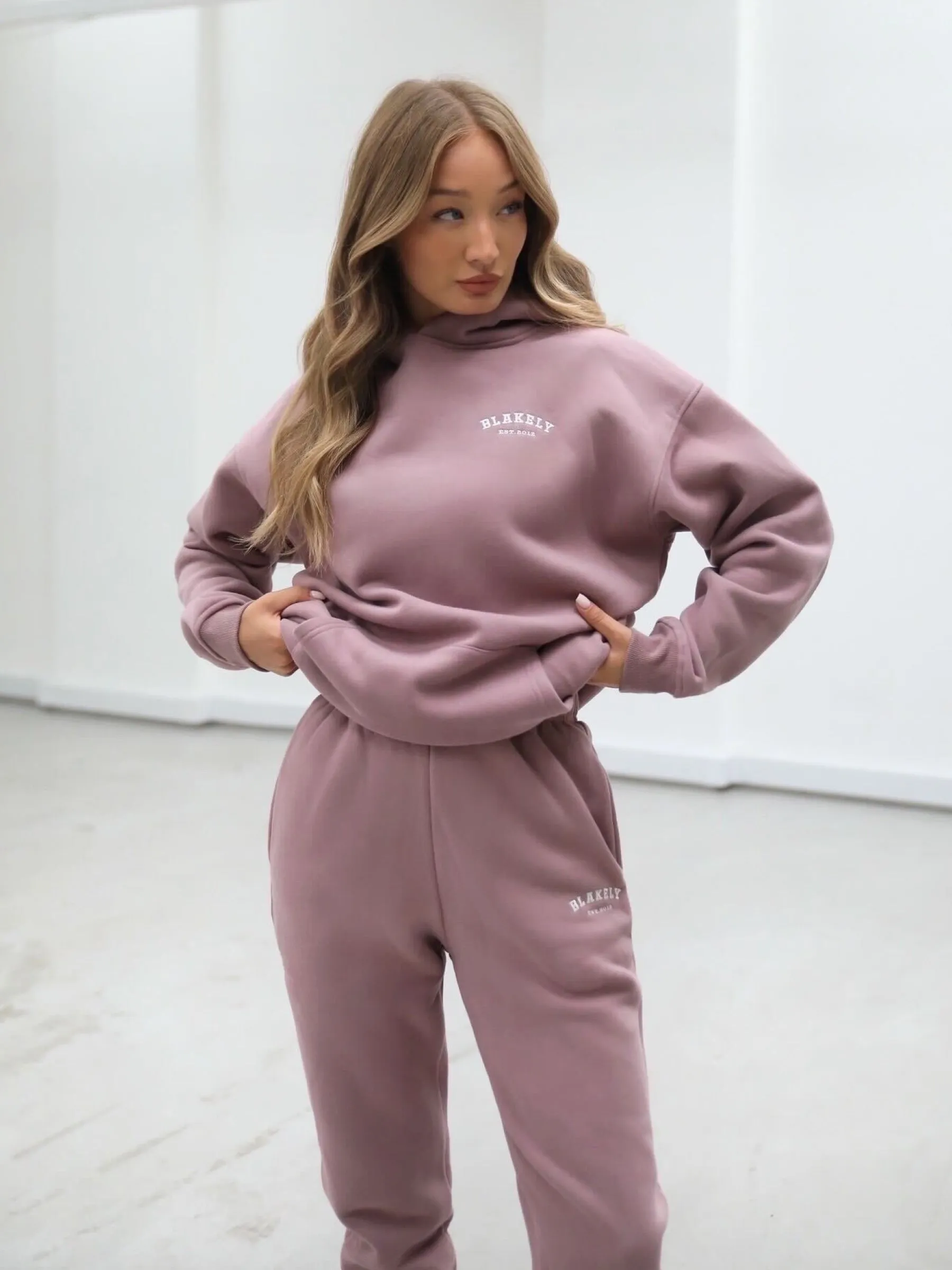 Heritage Oversized Hoodie - Dusty Pink