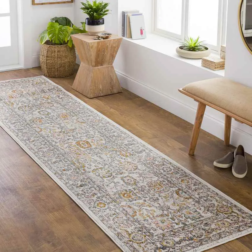 Hilversum Traditional Orange Area Rug Carpet for Living Room Bedroom or Kitchen