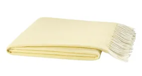 Italian Herringbone Throw Blanket - Butter Yellow