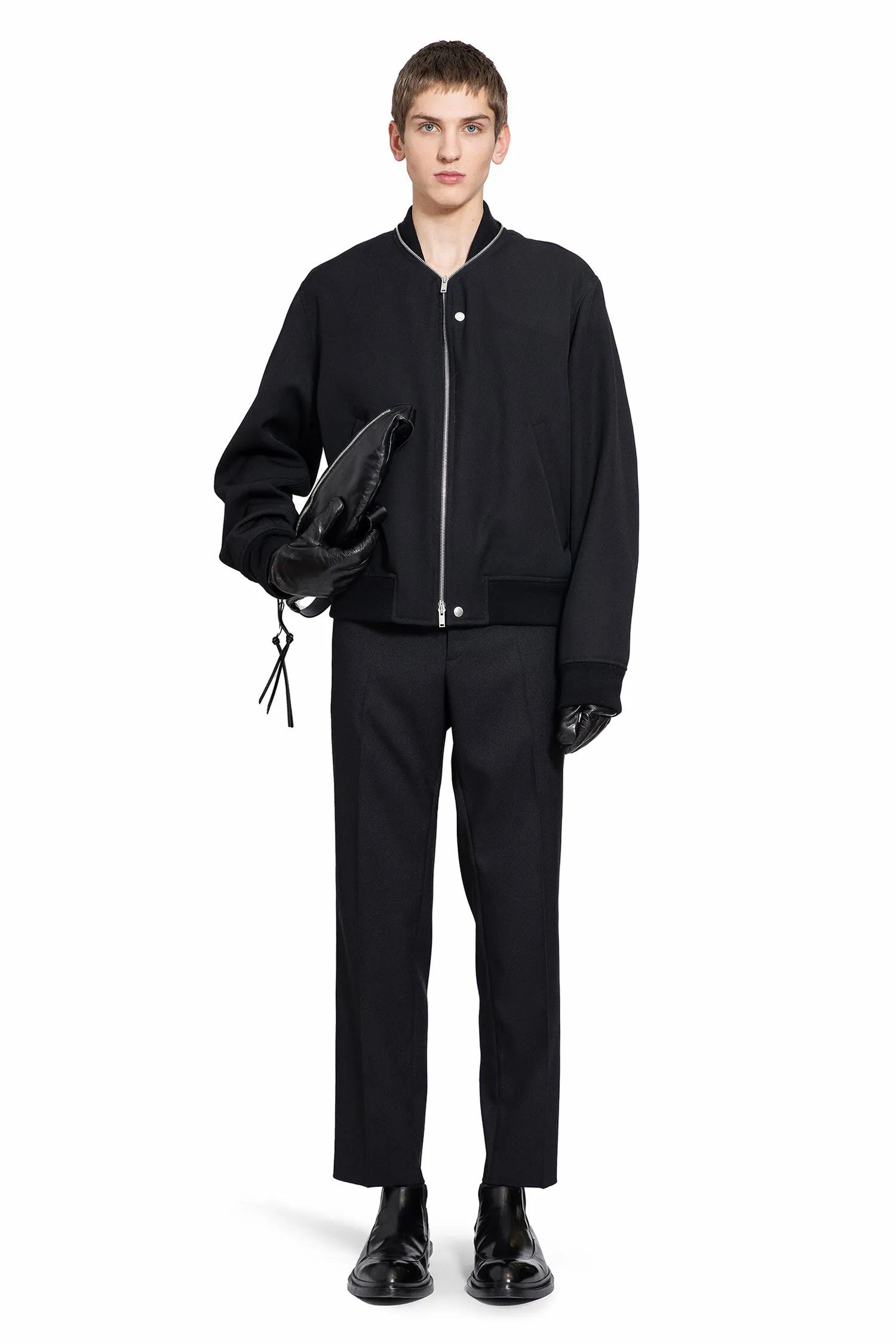 JIL SANDER MAN BLACK JACKETS