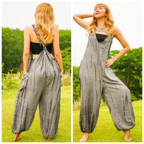 K0937- Hand Dyed  Hippie Racerback Jumpsuit Romper