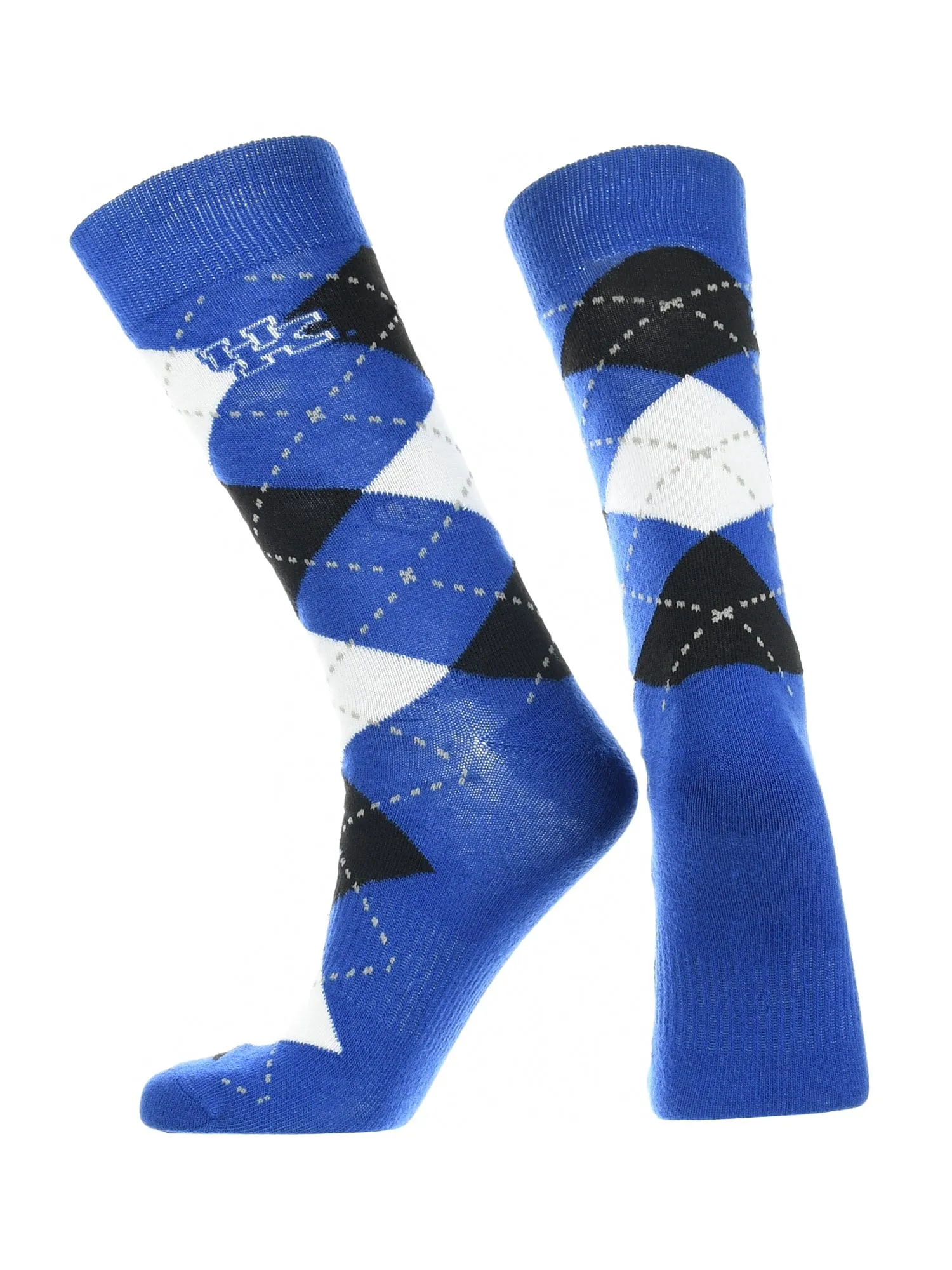 Kentucky Wildcats Argyle Dress Socks NCAA Fanwear Crew Length