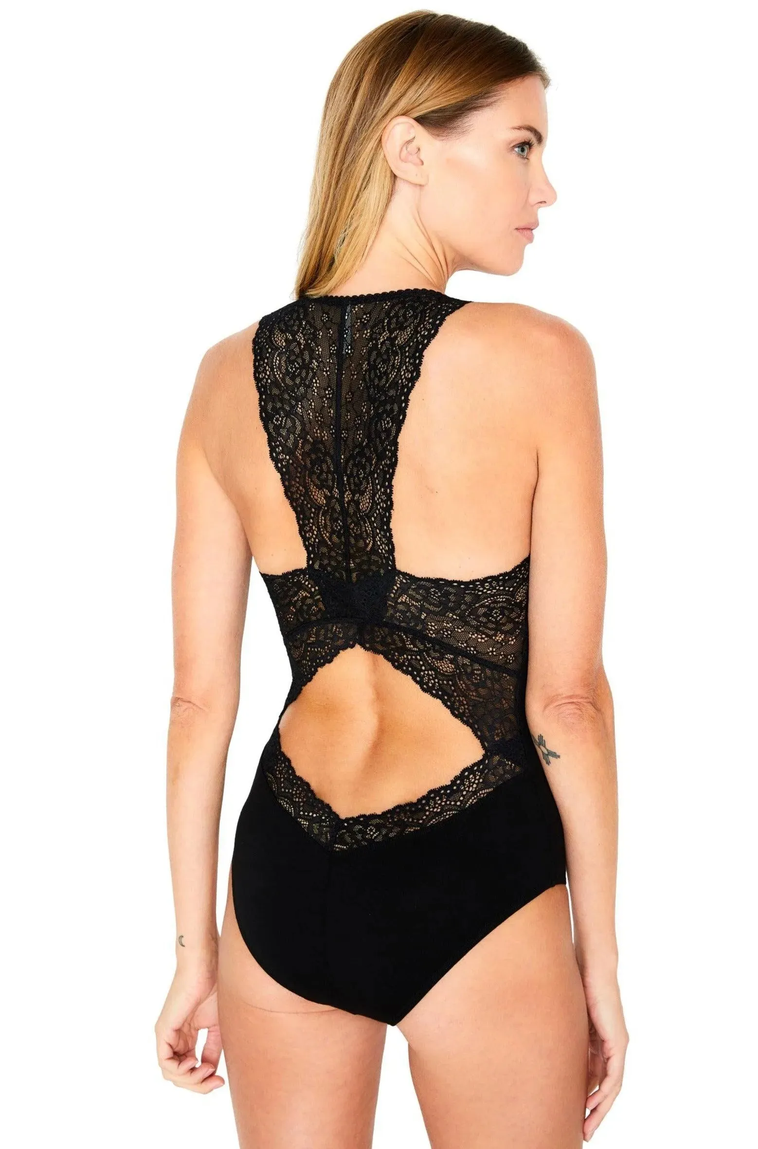 Lace Back Bodysuit - Clearance Rack