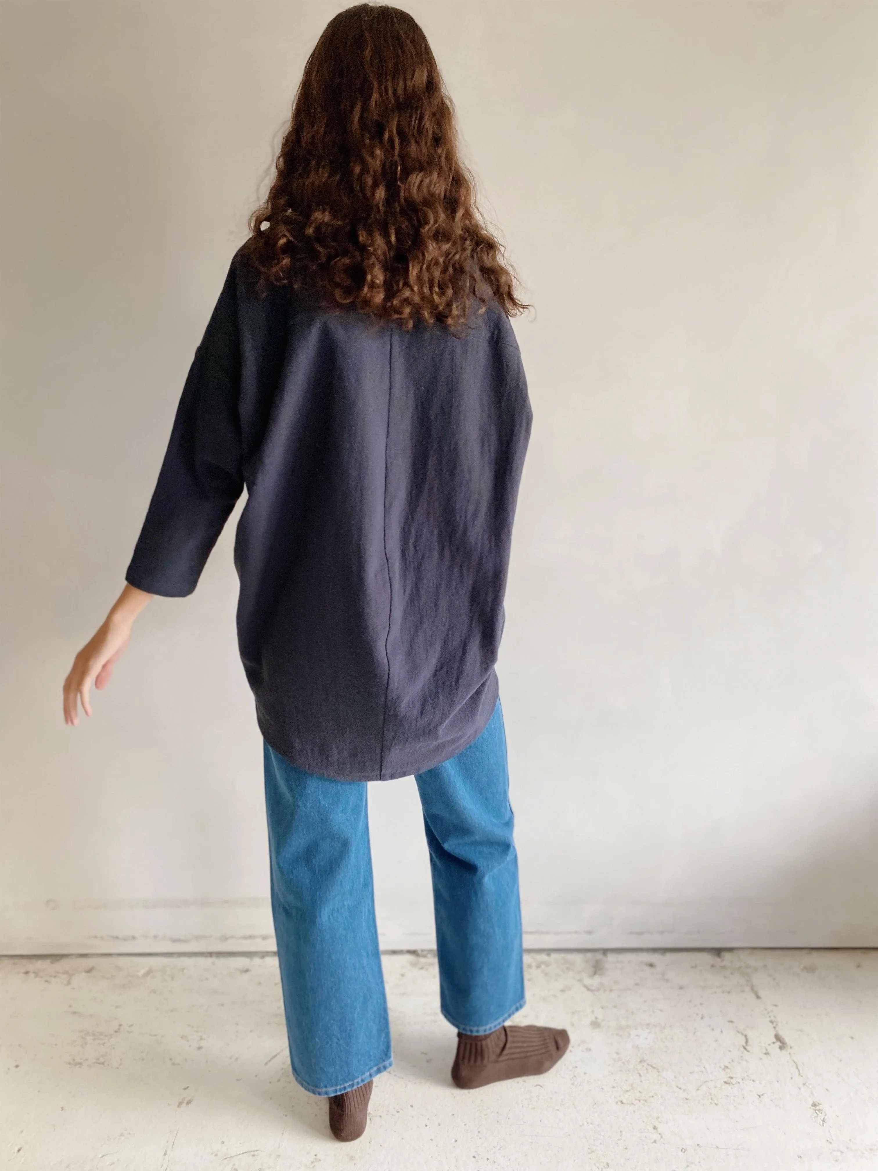 lantern tunic in navy