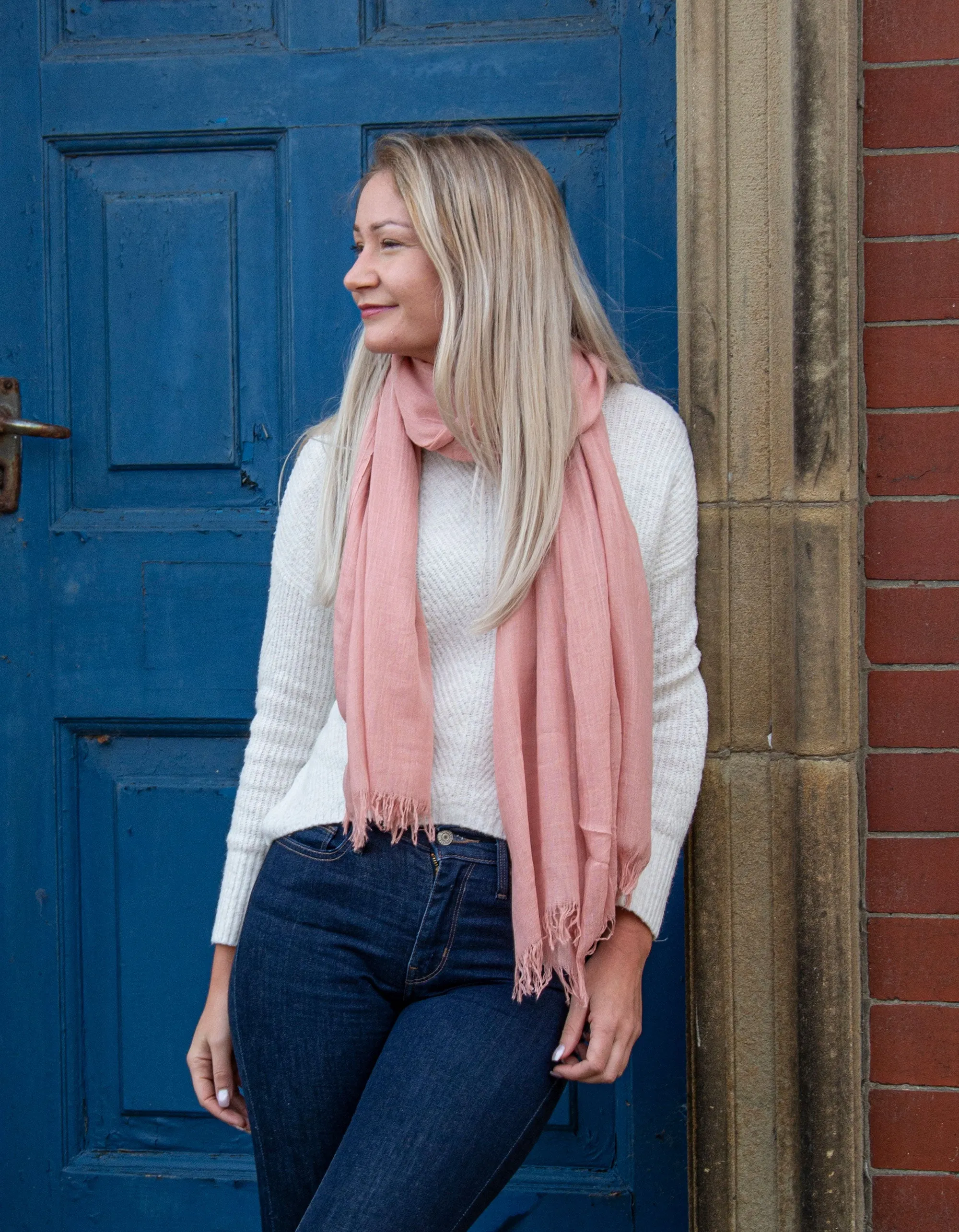 Lightweight Scarf Pashmina | Dusky Pink