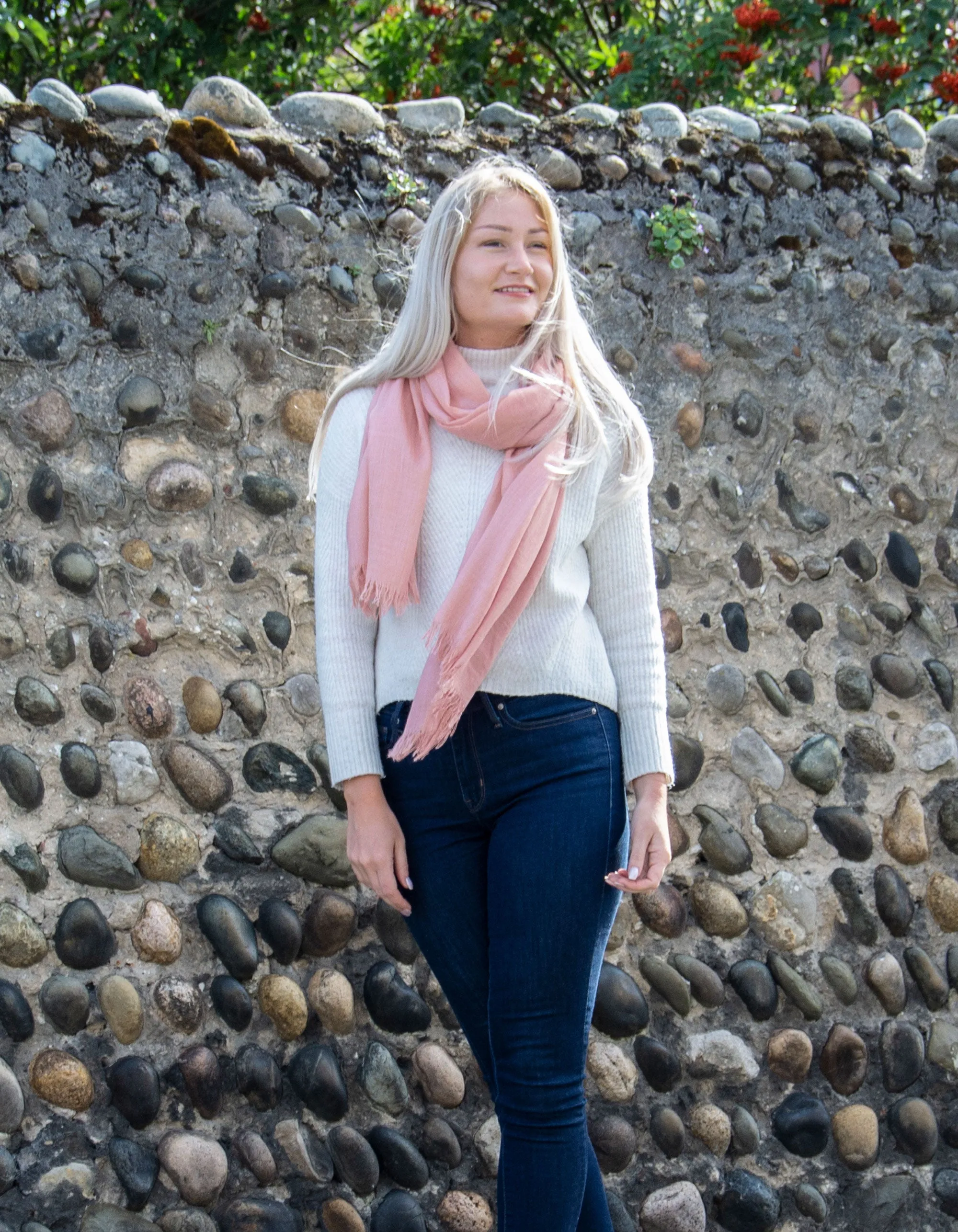 Lightweight Scarf Pashmina | Dusky Pink