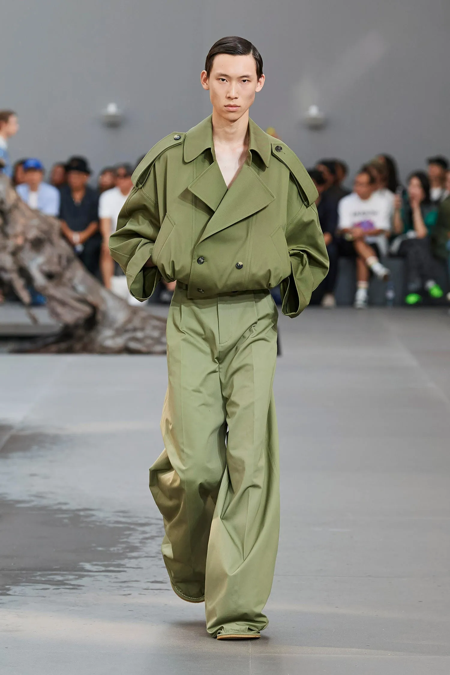 LOEWE MAN GREEN JACKETS