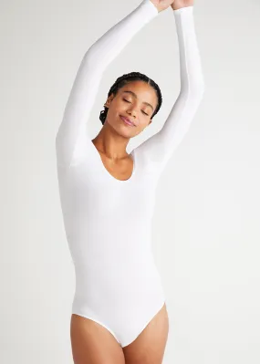 Long Sleeve Shaping Bodysuit - Cotton Seamless