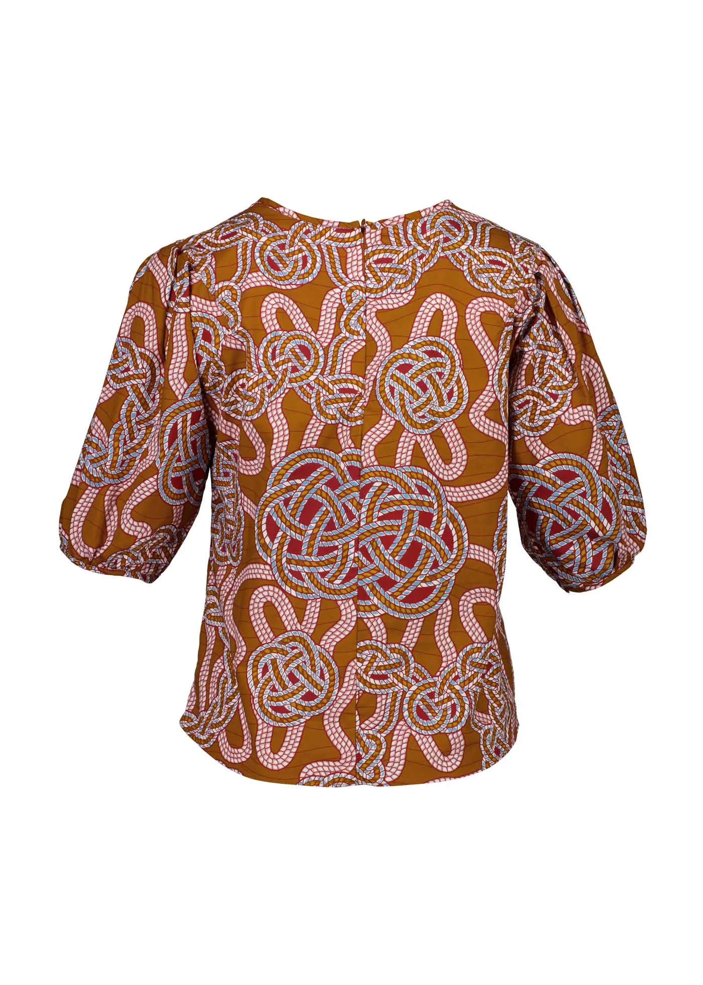 Loveknots Blouse Caramel in Cotton