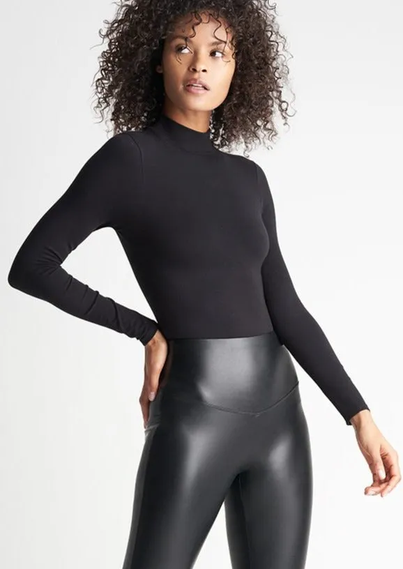 Madelyn Mock Neck Long Sleeve Shaping Bodysuit - Outlast® Seamless