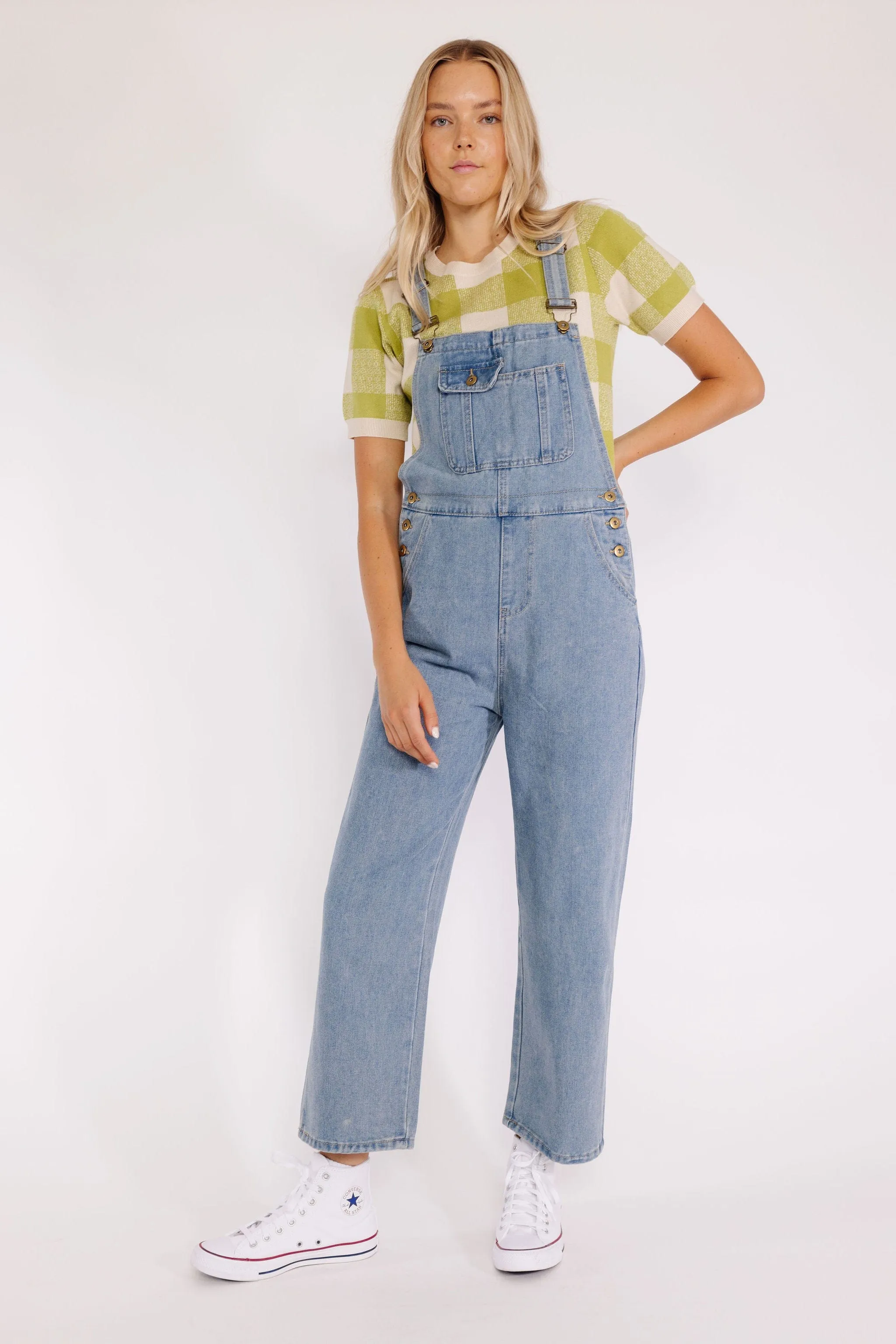 Maeven Overalls in Blue Denim