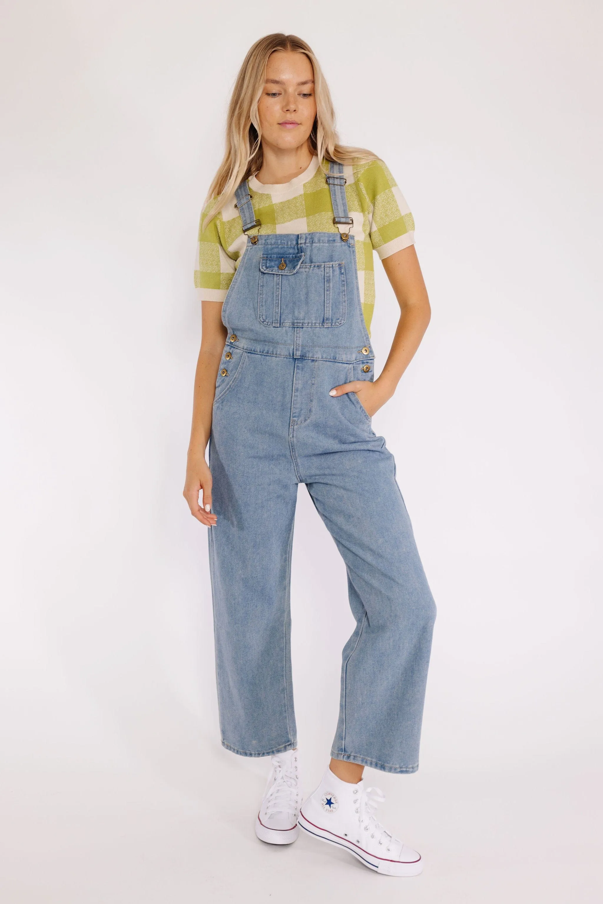 Maeven Overalls in Blue Denim