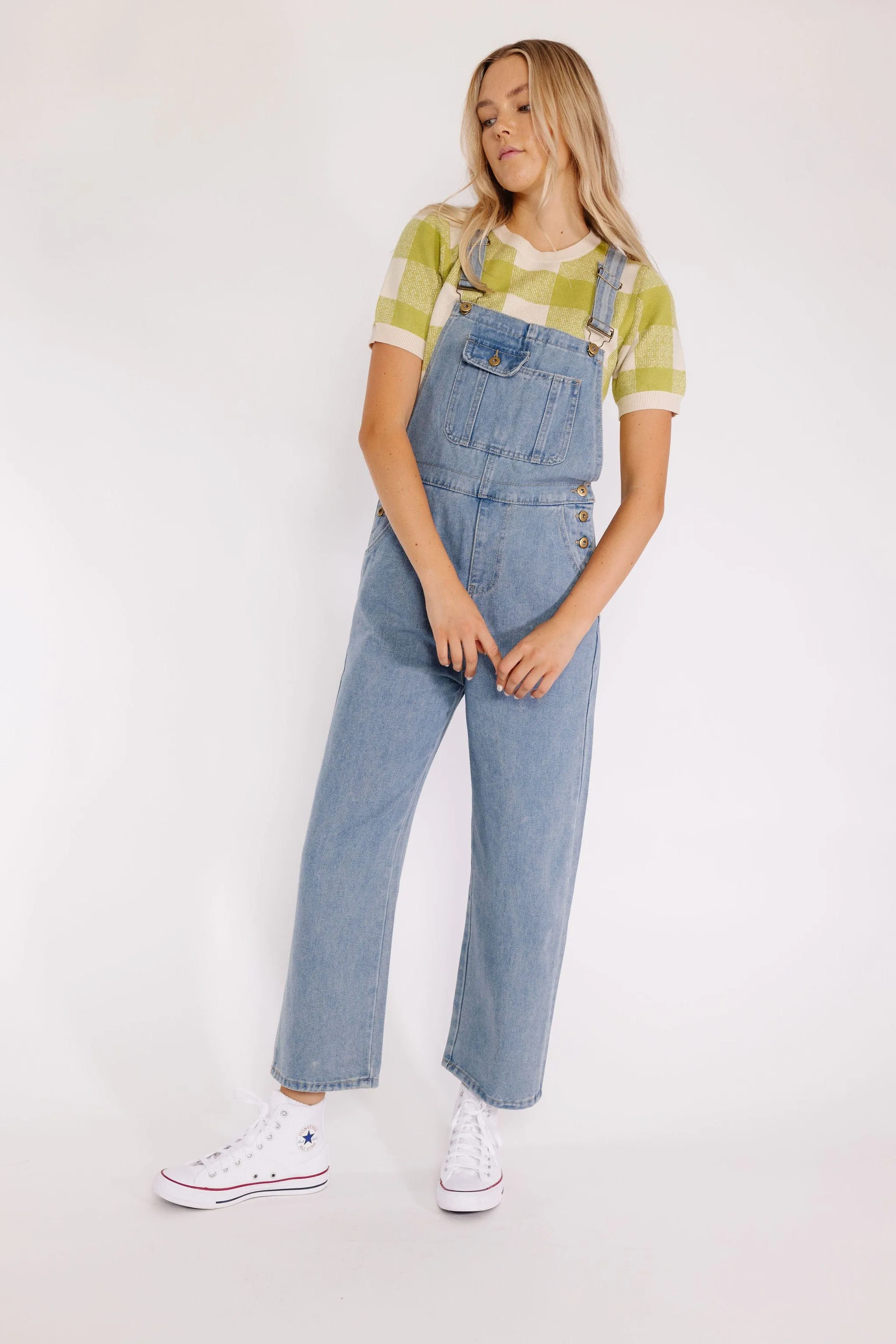 Maeven Overalls in Blue Denim