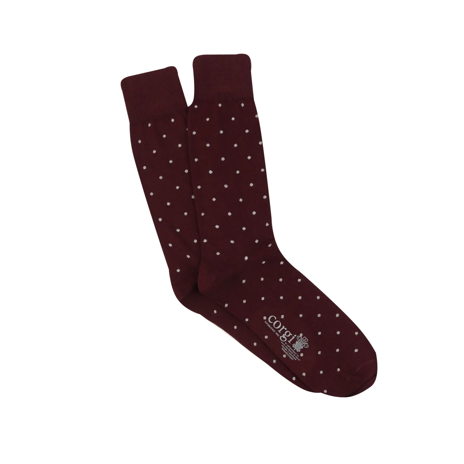 Men's Formal Pin Dot Cotton Socks