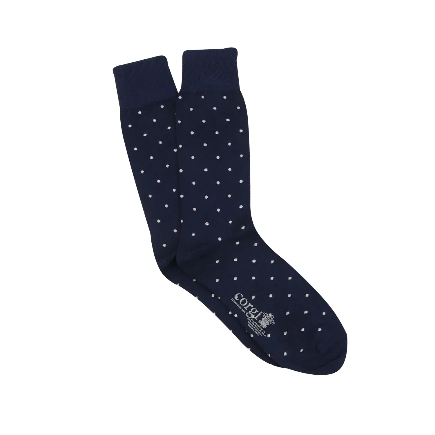 Men's Formal Pin Dot Cotton Socks