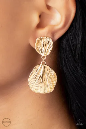 Metro Mermaid Gold Clip On-Earrings