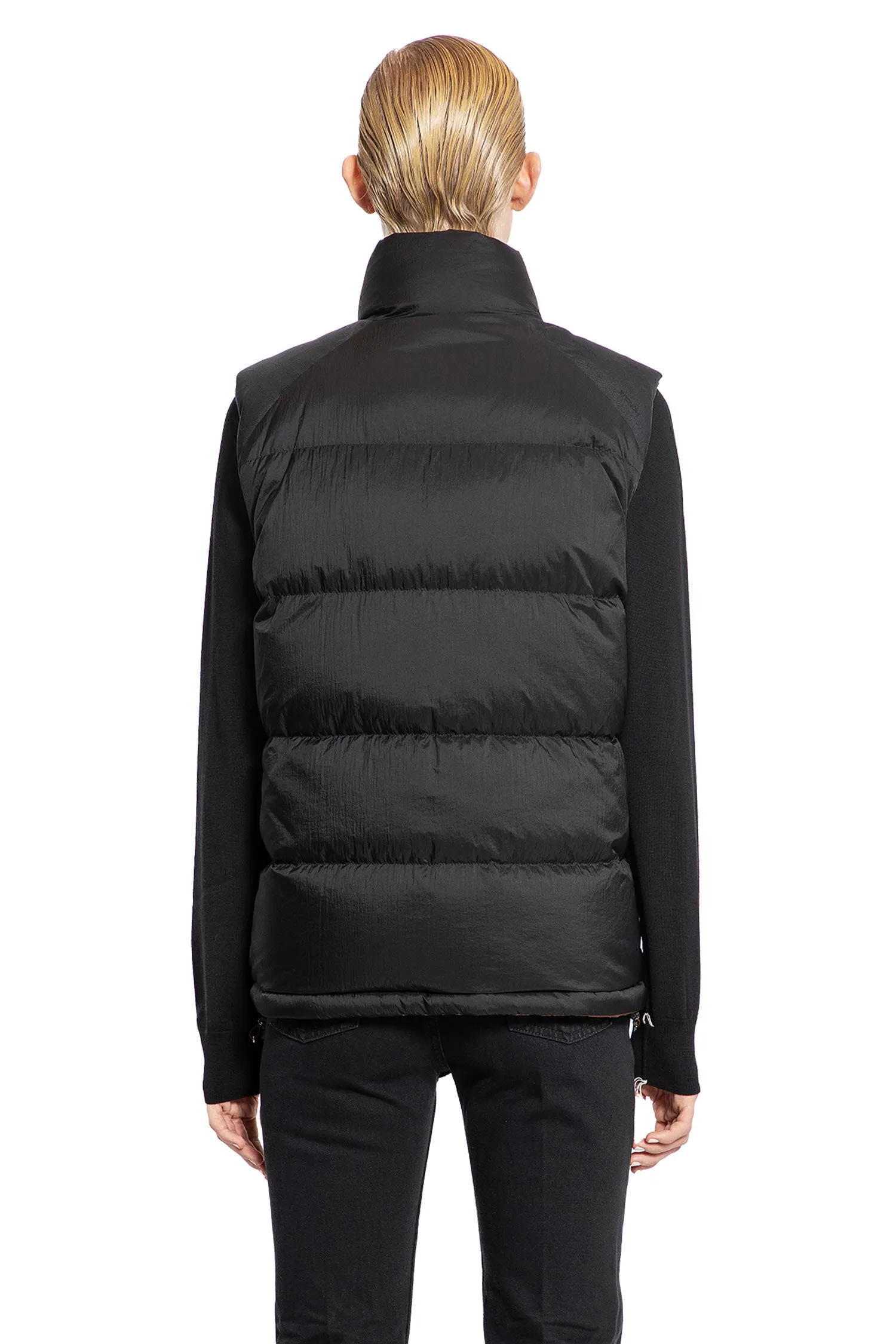 MONCLER WOMAN BLACK JACKETS