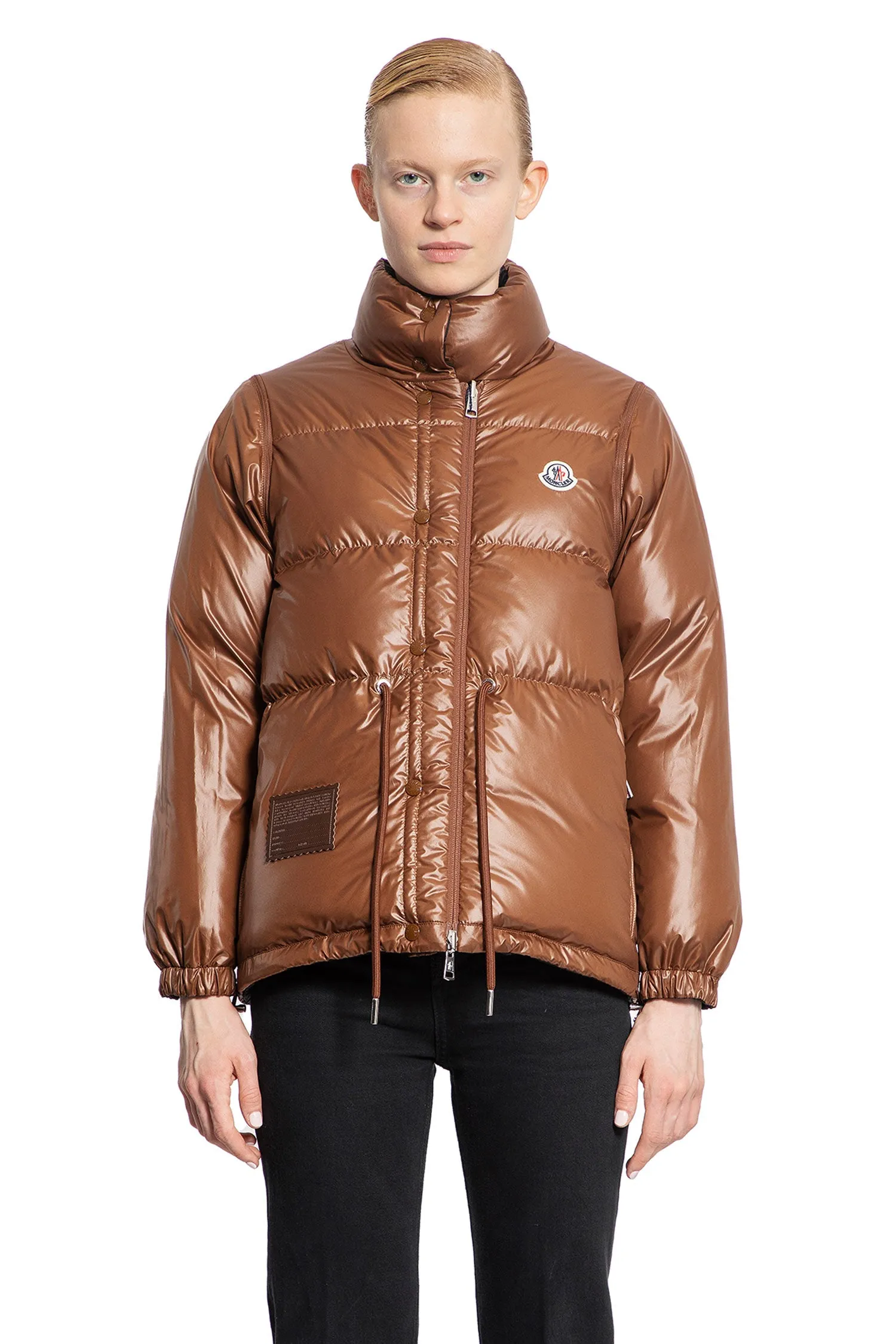 MONCLER WOMAN BLACK JACKETS