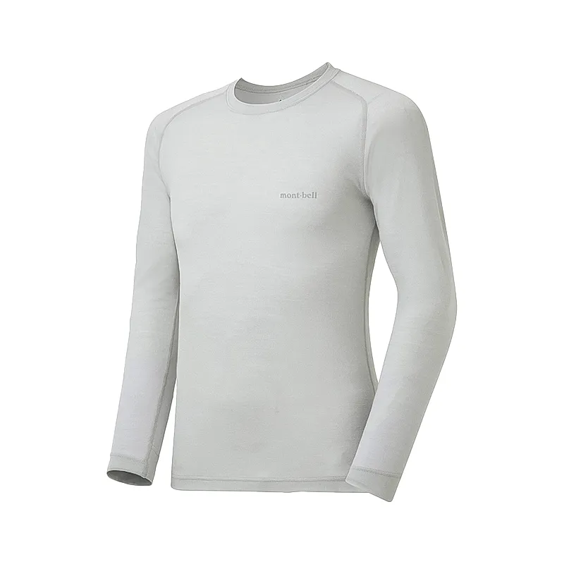 Montbell Men's Super Merino Wool Lighweight Round Neck Shirt