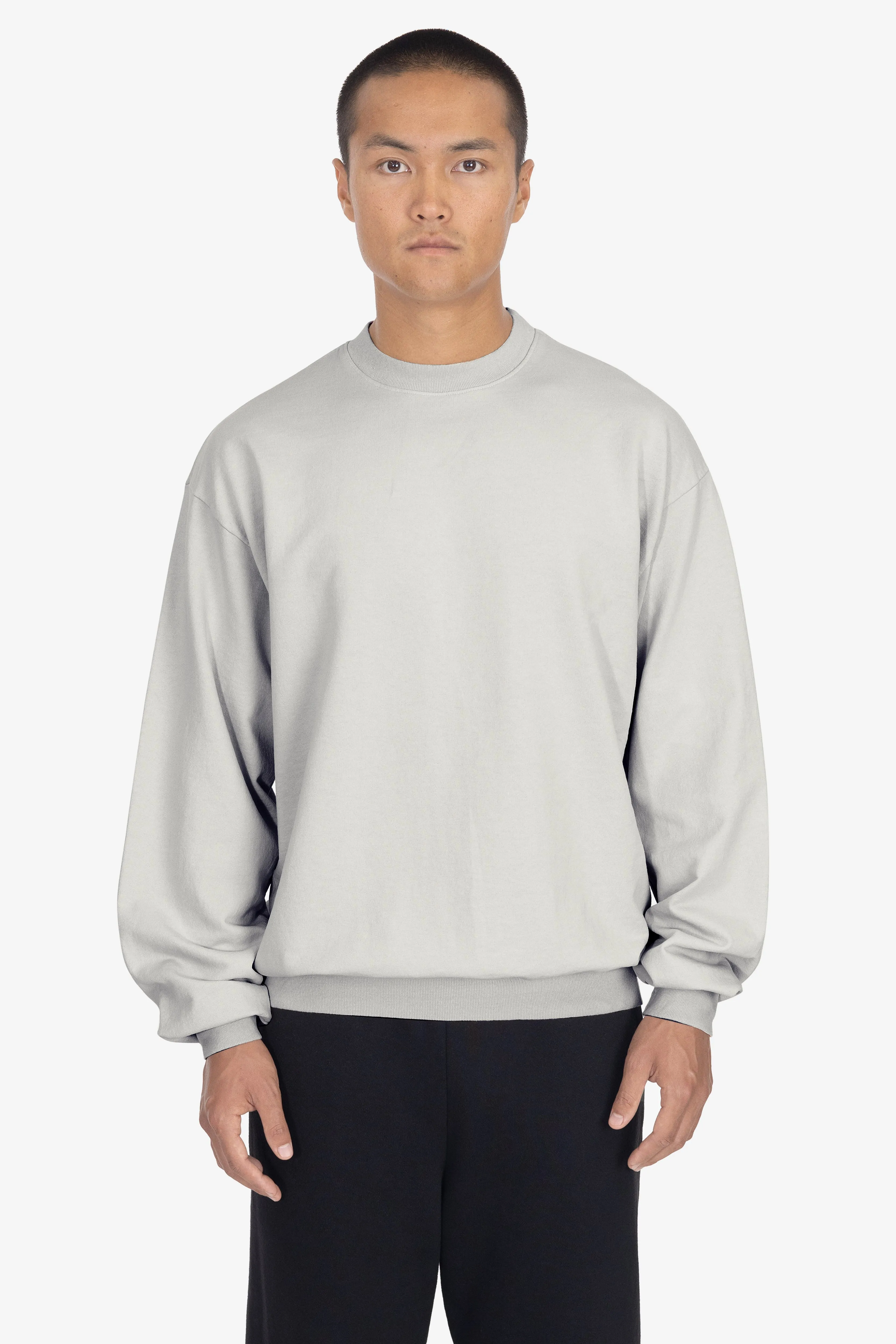 MWT07GD Unisex - Long Sleeve Garment Dye French Terry Pullover