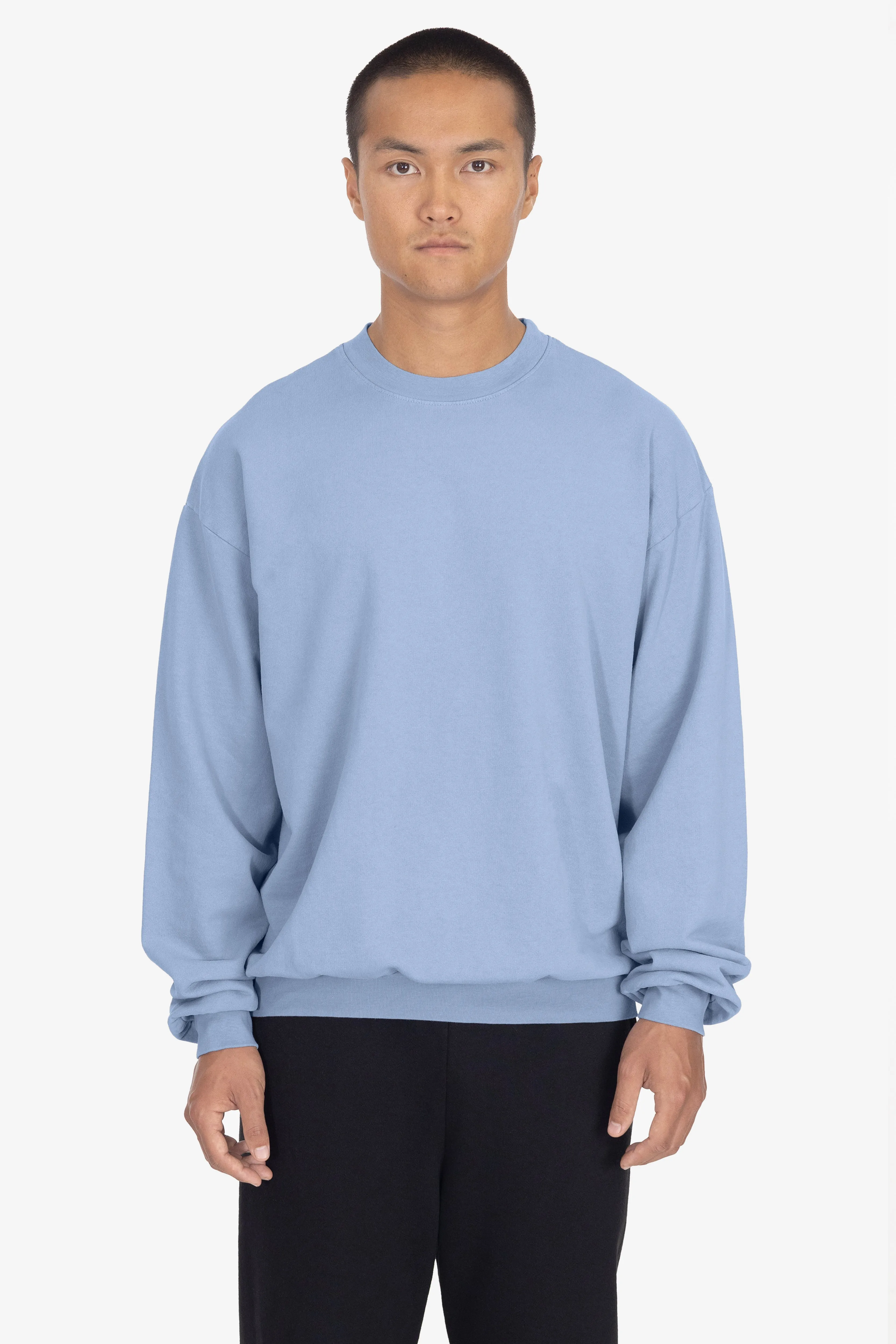 MWT07GD Unisex - Long Sleeve Garment Dye French Terry Pullover