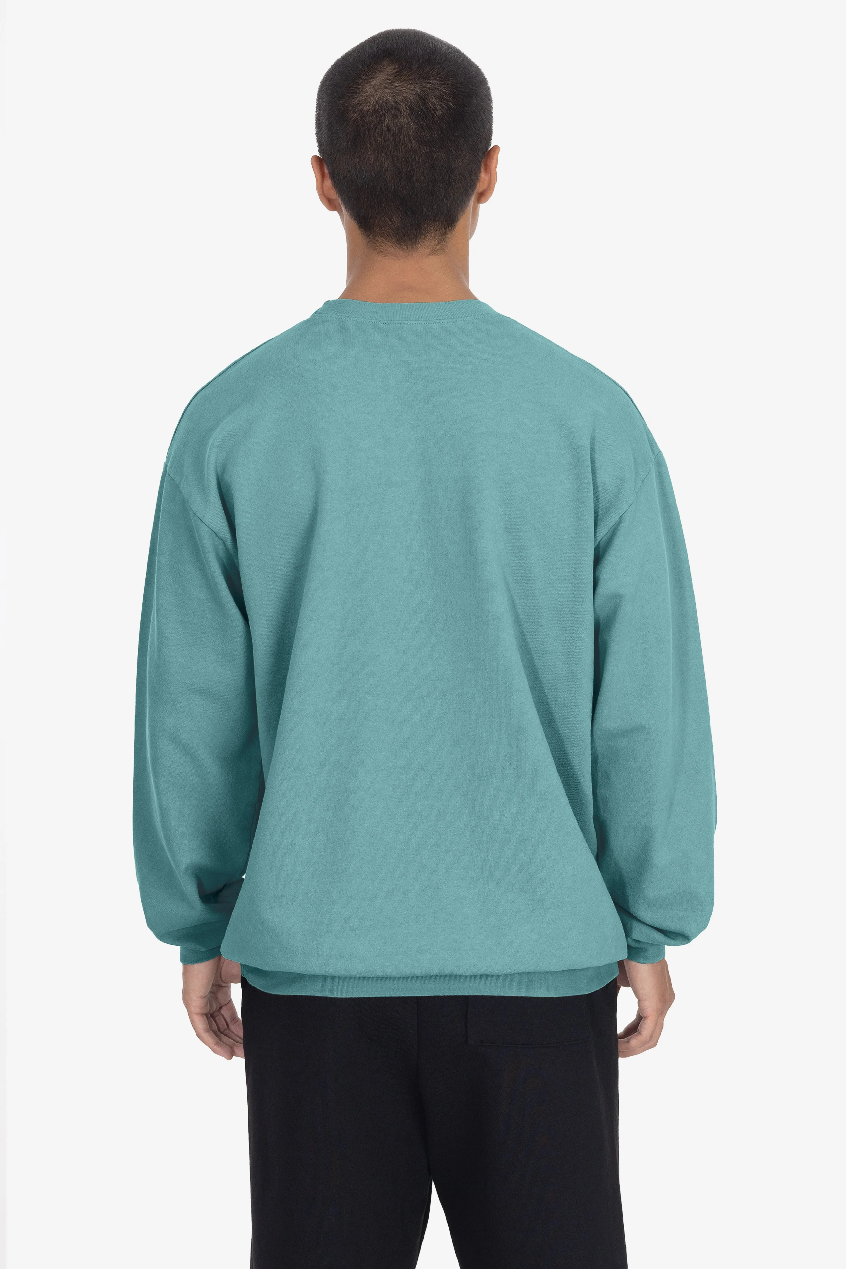 MWT07GD Unisex - Long Sleeve Garment Dye French Terry Pullover