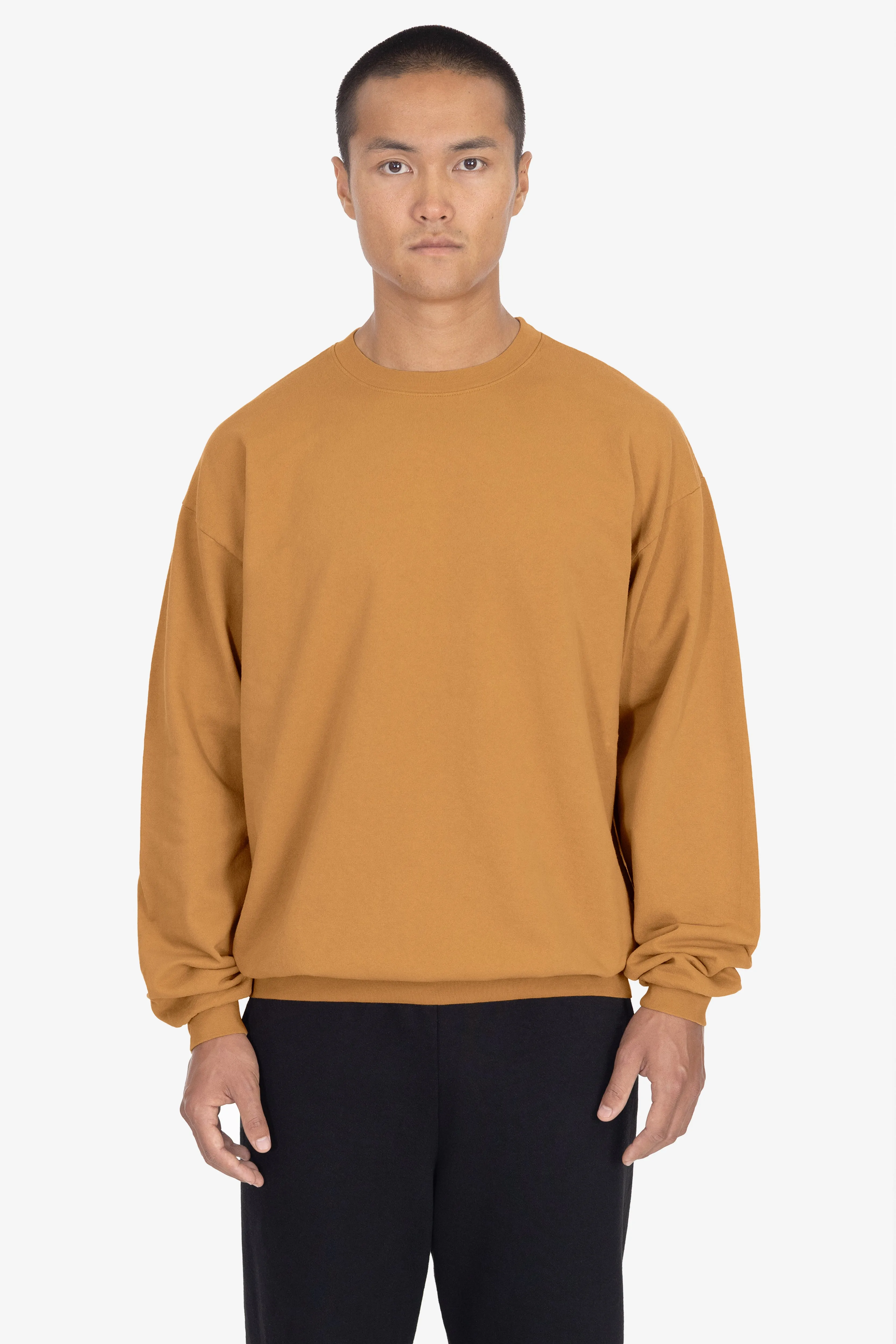 MWT07GD Unisex - Long Sleeve Garment Dye French Terry Pullover