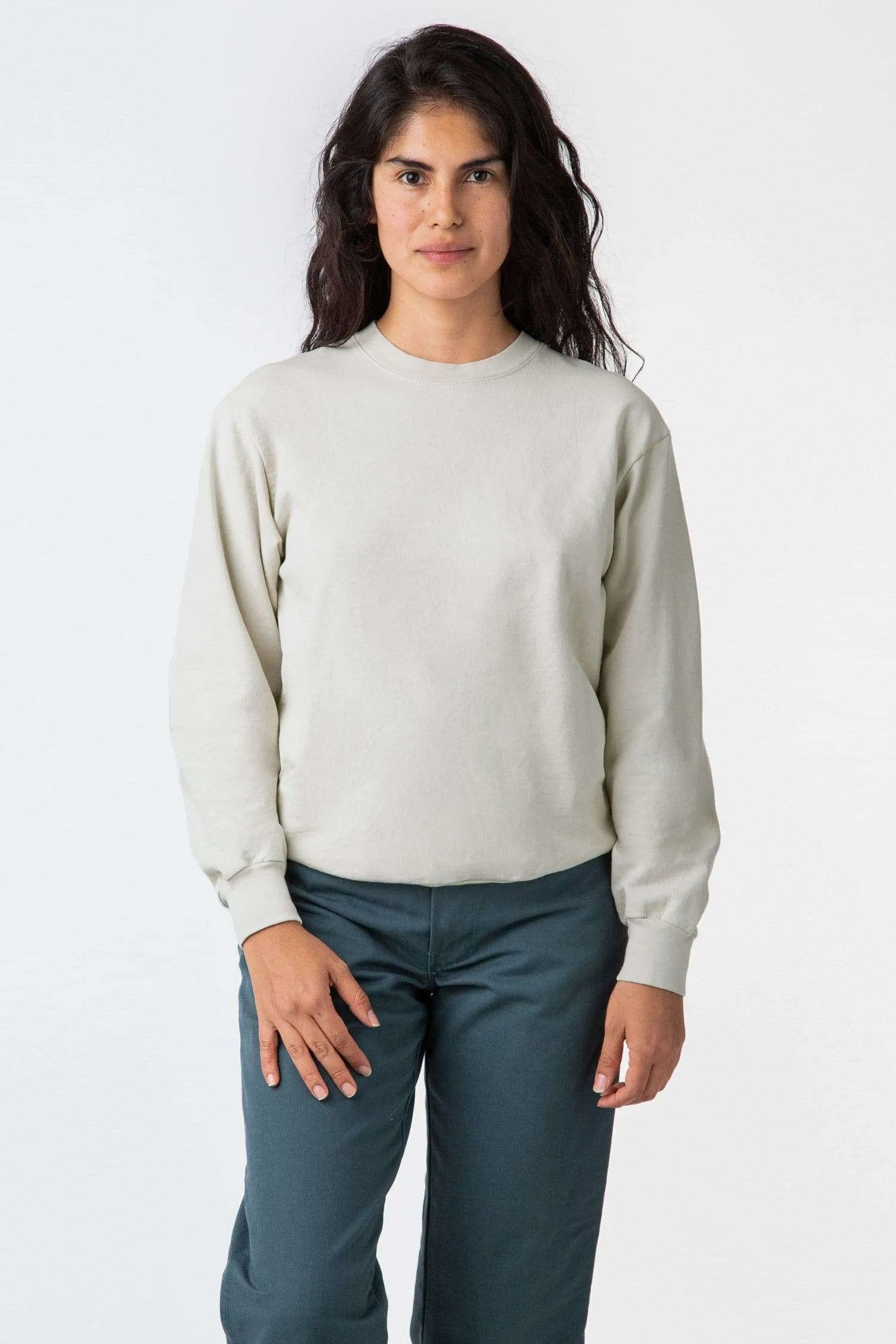 MWT07GD Unisex - Long Sleeve Garment Dye French Terry Pullover