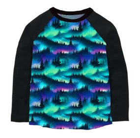 [Pre Order] Fabulous Fall Northern Lights - Kids Long Sleeve Bamboo Tee (EST SHIP LATE OCT)