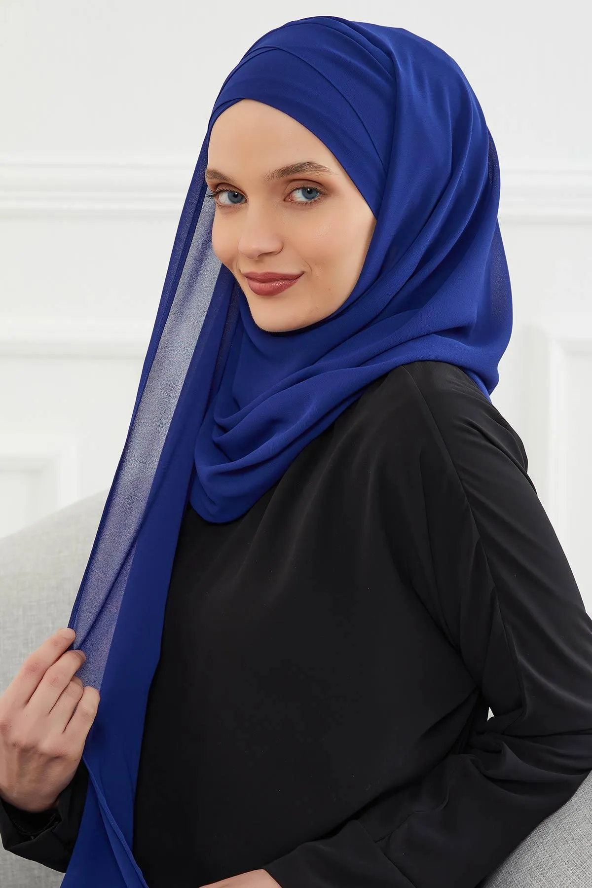 Premium Chiffon Shawl Hijab for Everyday Wear, Lightweight Breathable Women's Headscarf, Soft Chiffon Hijab Scarf for Women,CPS-15