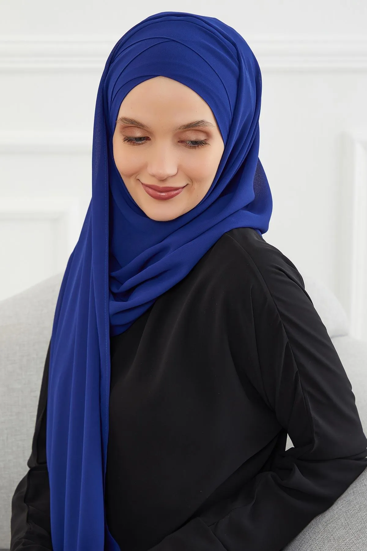 Premium Chiffon Shawl Hijab for Everyday Wear, Lightweight Breathable Women's Headscarf, Soft Chiffon Hijab Scarf for Women,CPS-15