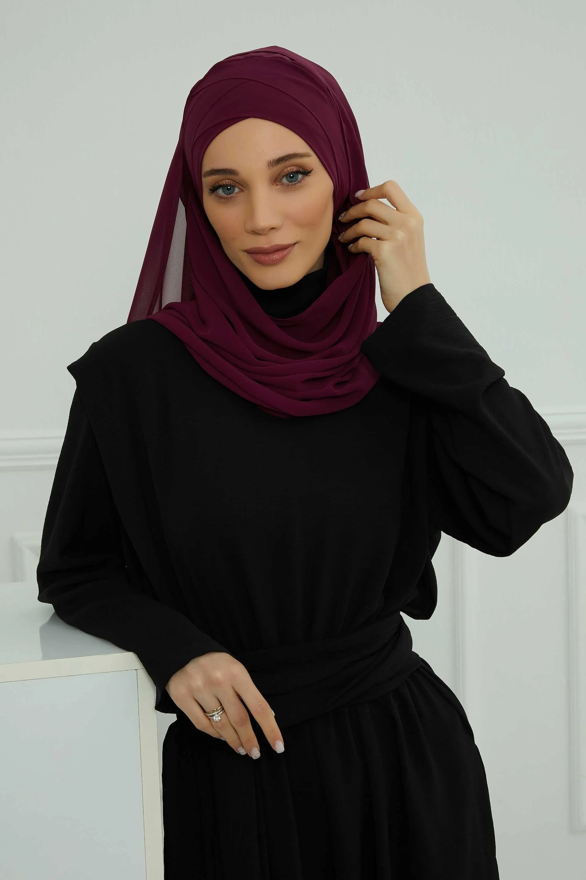 Premium Chiffon Shawl Hijab for Everyday Wear, Lightweight Breathable Women's Headscarf, Soft Chiffon Hijab Scarf for Women,CPS-15