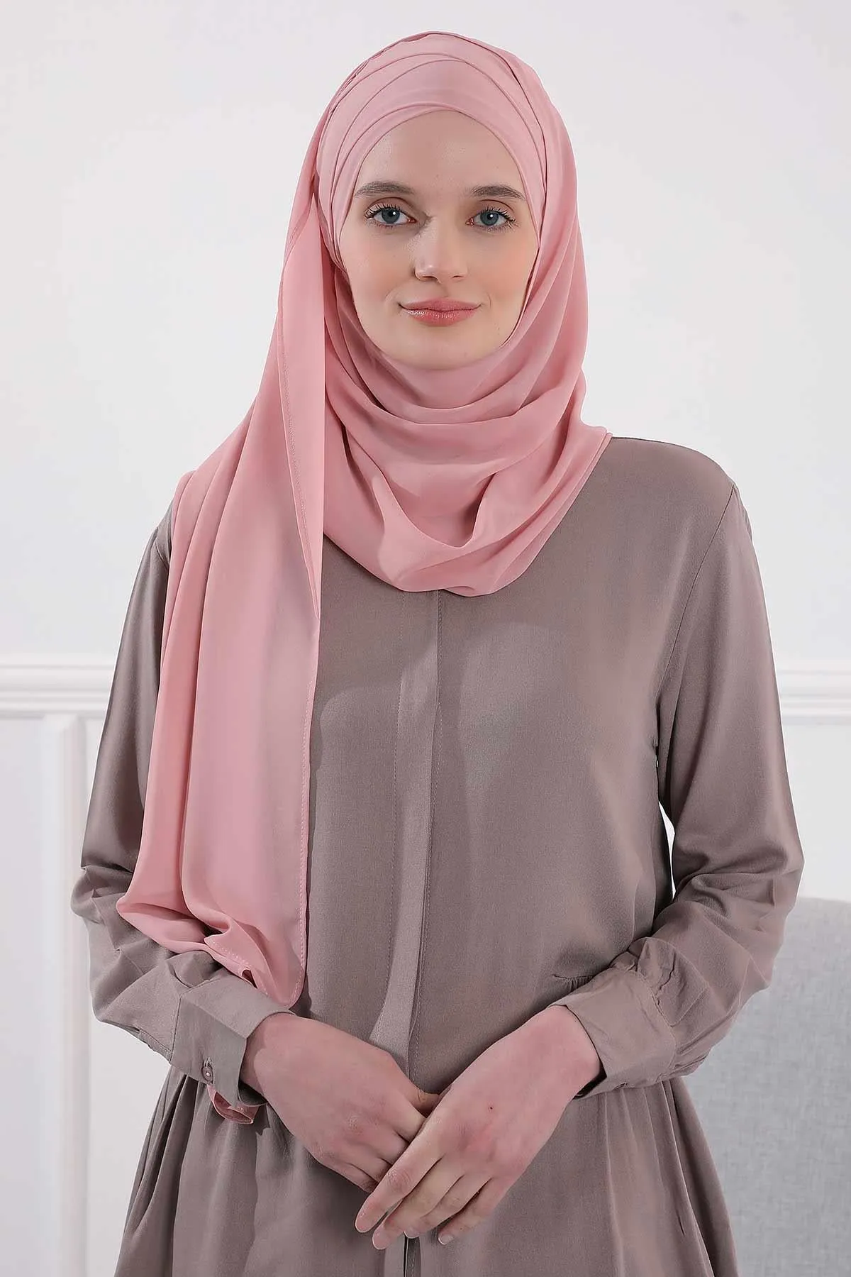 Premium Chiffon Shawl Hijab for Everyday Wear, Lightweight Breathable Women's Headscarf, Soft Chiffon Hijab Scarf for Women,CPS-15